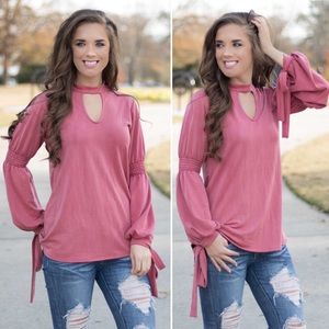 Bubble Sleeve Top